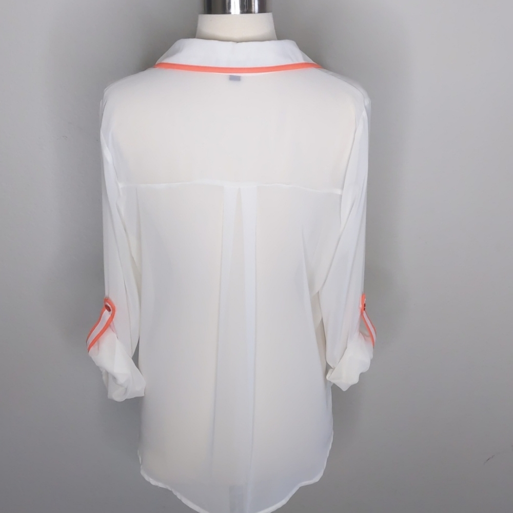 Mine Women's sheer blouse size Large - Picture 10 of 17